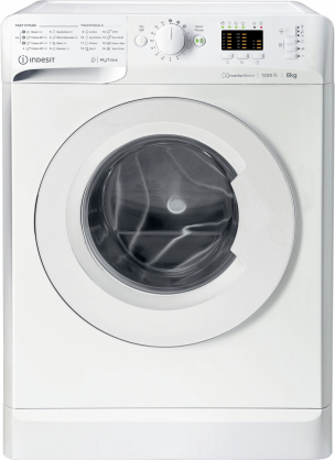 Lavatrice Indesit MTWSA 61294 W EE - 6 Kg. 1200 Giri classe energetica C